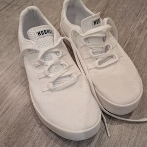 NOBULL White Canvas Sneakers